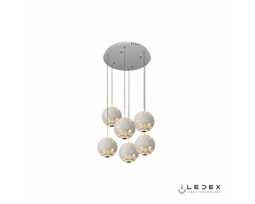 Оформить заказ Подвесная люстра iLedex P1009-6 WH| VIVID-LIGHT.RU