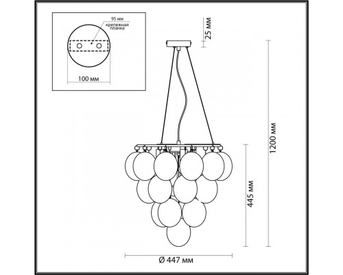 Купить Подвесная люстра Odeon Light 4797/6| VIVID-LIGHT.RU