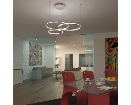 Оформить заказ Подвесная люстра Eurosvet 90280/3 сатин-никель Smart| VIVID-LIGHT.RU