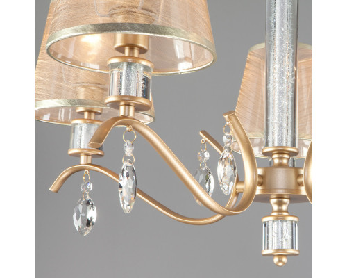 Заказать Подвесная люстра Eurosvet 60103/5 перламутровое золото| VIVID-LIGHT.RU