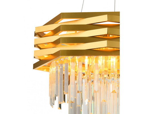 Оформить заказ Подвесная люстра Natali Kovaltseva SPEAR 76013/12C GOLD| VIVID-LIGHT.RU