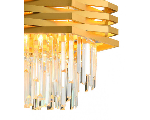 Оформить заказ Подвесная люстра Natali Kovaltseva SPEAR 76013/12C GOLD| VIVID-LIGHT.RU