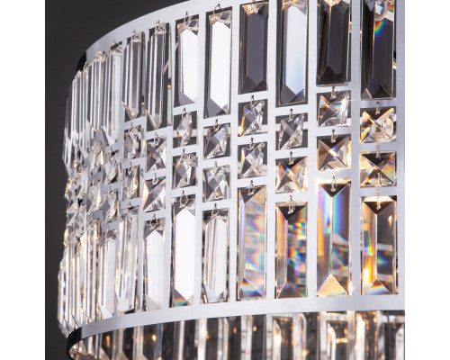 Заказать Подвесная люстра Eurosvet 10125/8 хром/прозрачный хрусталь Strotskis Smart (10116/8)| VIVID-LIGHT.RU