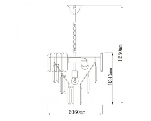 Купить Подвесная люстра DeMarkt 111014205| VIVID-LIGHT.RU