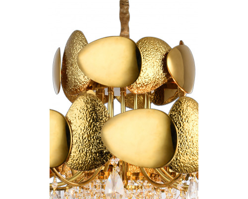 Купить Подвесная люстра Natali Kovaltseva VALENCIA 91009/12C GOLD| VIVID-LIGHT.RU