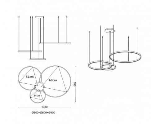 Купить Подвесная люстра Kink Light 08223,35S(3000K)| VIVID-LIGHT.RU