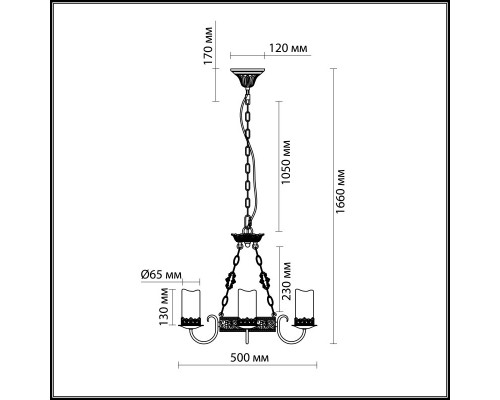 Купить Подвесная люстра Odeon Light 2690/3| VIVID-LIGHT.RU
