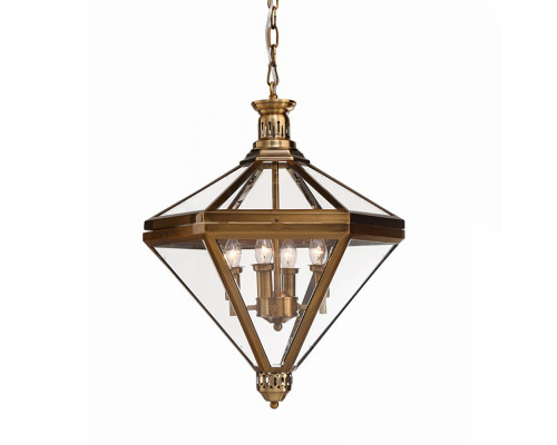 Оформить заказ Подвесная люстра DeLight Collection KM0074P-4 antique brass| VIVID-LIGHT.RU