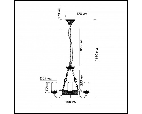 Купить Подвесная люстра Odeon Light 2690/3| VIVID-LIGHT.RU