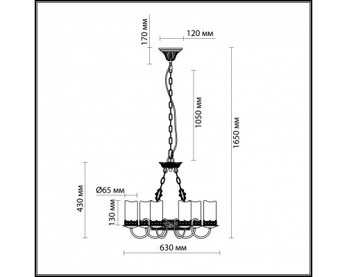 Купить Подвесная люстра Odeon Light 2690/6| VIVID-LIGHT.RU