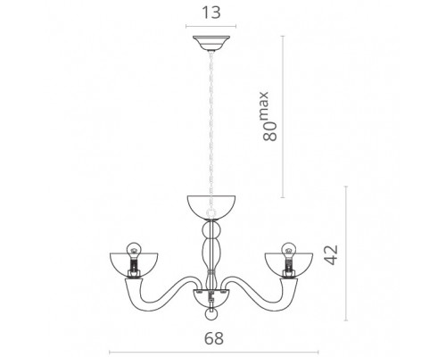 Сделать заказ Подвесная люстра Divinare 7091/04 LM-5| VIVID-LIGHT.RU