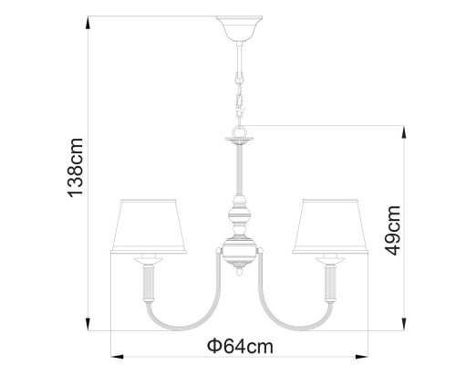 Заказать Подвесная люстра ARTE Lamp A3579LM-5AB| VIVID-LIGHT.RU