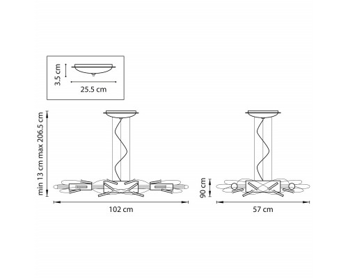 Оформить заказ Подвесная люстра Lightstar 784344| VIVID-LIGHT.RU