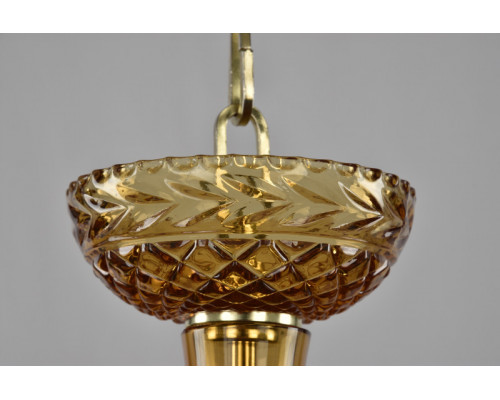 Купить Подвесная люстра Bohemia Ivele Crystal 1310/12/360 G Am/Amber/M-1G| VIVID-LIGHT.RU