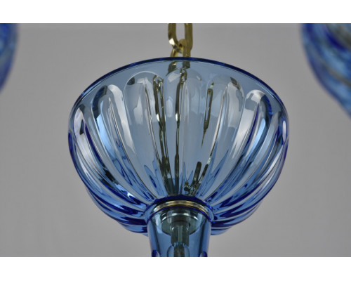 Заказать Подвесная люстра Bohemia Ivele Crystal 1311/12+6/360/2d G Aq/Aquamarine/M-1H| VIVID-LIGHT.RU