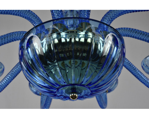 Заказать Подвесная люстра Bohemia Ivele Crystal 1311/12+6/360/2d G Aq/Aquamarine/M-1H| VIVID-LIGHT.RU