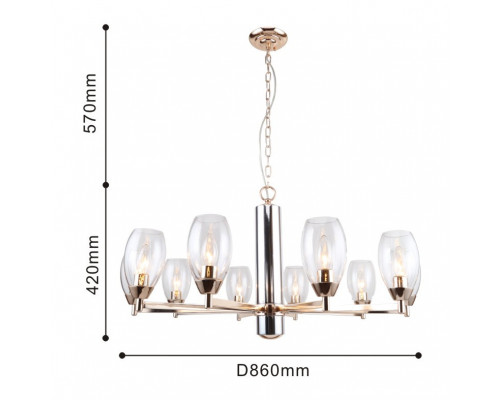 Оформить заказ Подвесная люстра Favourite 2552-10P| VIVID-LIGHT.RU