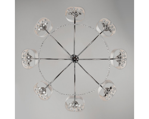 Сделать заказ Подвесная люстра Eurosvet 10084/8 хром/прозрачный хрусталь Strotskis| VIVID-LIGHT.RU