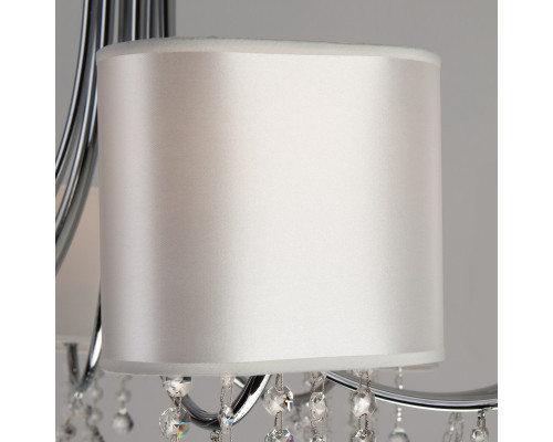 Сделать заказ Подвесная люстра Eurosvet 10084/8 хром/прозрачный хрусталь Strotskis| VIVID-LIGHT.RU