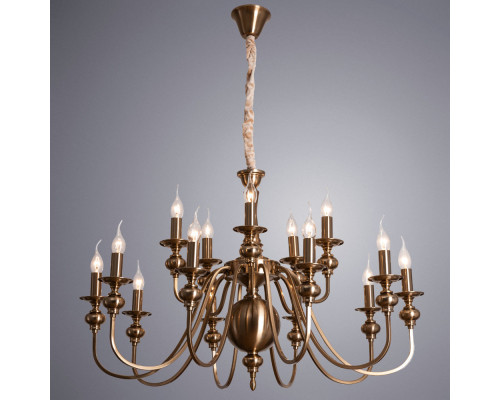 Купить Подвесная люстра ARTE Lamp A6097LM-15PB| VIVID-LIGHT.RU