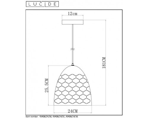 Заказать Подвесная люстра LUCIDE 43408/24/30| VIVID-LIGHT.RU