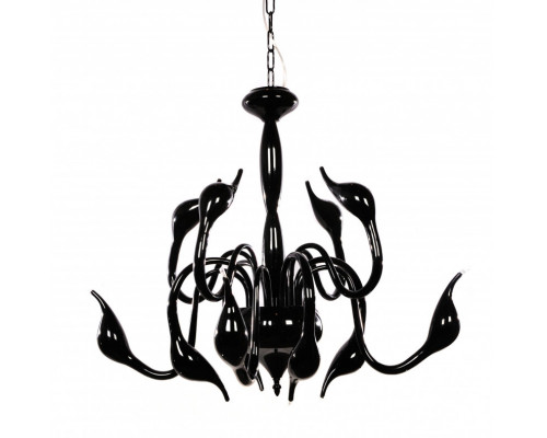 Купить Подвесная люстра Lumina Deco LDP 6028-12 BK| VIVID-LIGHT.RU