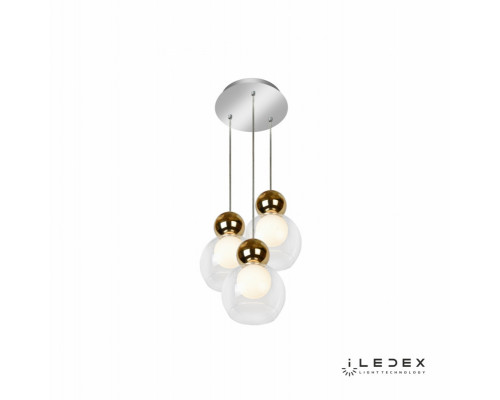 Заказать Подвесная люстра iLedex C4476-3R GL| VIVID-LIGHT.RU