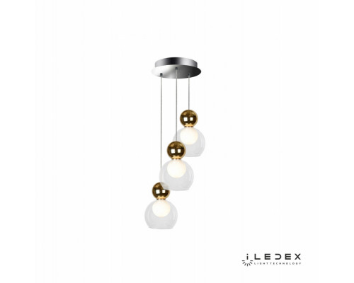 Купить Подвесная люстра iLedex C4476-3R GL| VIVID-LIGHT.RU