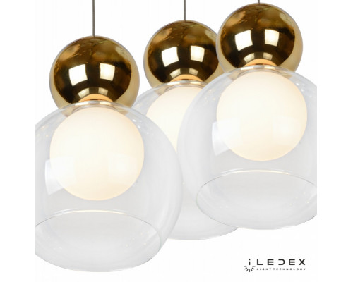 Купить Подвесная люстра iLedex C4476-3R GL| VIVID-LIGHT.RU