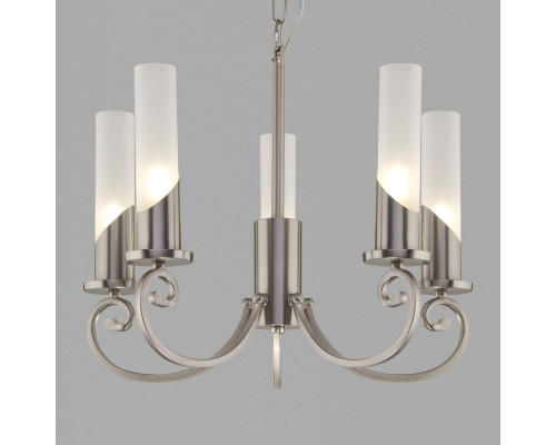 Оформить заказ Подвесная люстра Eurosvet 60117/5 никель| VIVID-LIGHT.RU