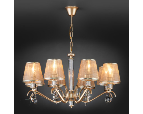 Купить Подвесная люстра Eurosvet 60103/8 перламутровое золото| VIVID-LIGHT.RU