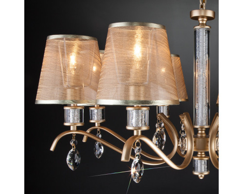 Купить Подвесная люстра Eurosvet 60103/8 перламутровое золото| VIVID-LIGHT.RU