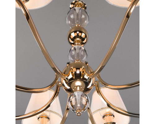 Купить Подвесная люстра Eurosvet 60097/8 золото| VIVID-LIGHT.RU