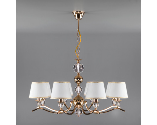 Купить Подвесная люстра Eurosvet 60097/8 золото| VIVID-LIGHT.RU