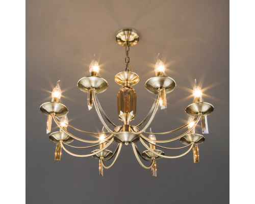 Купить Подвесная люстра Eurosvet 60087/8 античная бронза| VIVID-LIGHT.RU