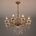 Заказать Подвесная люстра Eurosvet 3281/8 античная бронза/прозрачный хрусталь Strotskis| VIVID-LIGHT.RU