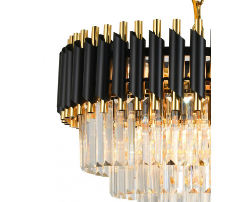 Заказать Подвесная люстра Natali Kovaltseva DARIAN 76017/10C GOLD BLACK| VIVID-LIGHT.RU