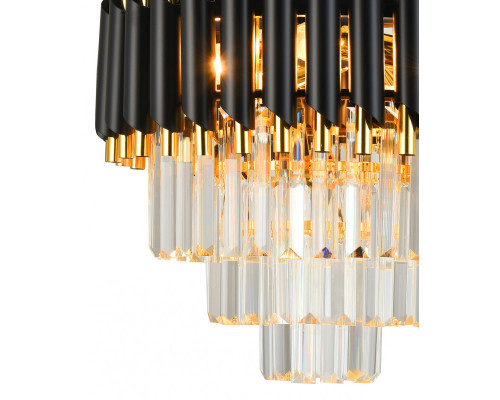 Сделать заказ Подвесная люстра Natali Kovaltseva DARIAN 76017/5C GOLD BLACK| VIVID-LIGHT.RU