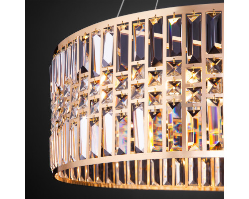 Купить Подвесная люстра Eurosvet 10125/8 золото/прозрачный хрусталь Strotskis Smart (10116/8)| VIVID-LIGHT.RU