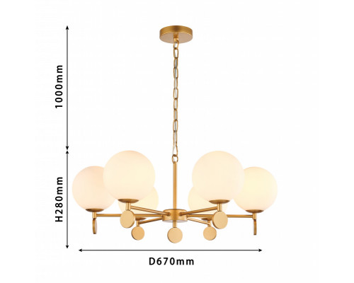 Купить Подвесная люстра Favourite 2928-6P| VIVID-LIGHT.RU