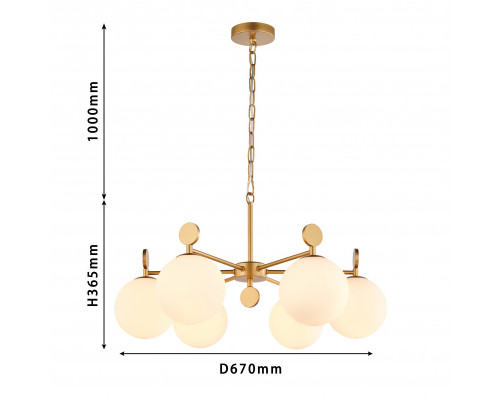 Купить Подвесная люстра Favourite 2928-6P| VIVID-LIGHT.RU