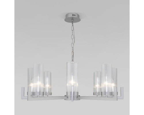 Сделать заказ Подвесная люстра Eurosvet 60133/8 серебро| VIVID-LIGHT.RU