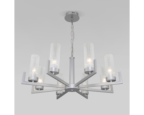 Сделать заказ Подвесная люстра Eurosvet 60133/8 серебро| VIVID-LIGHT.RU