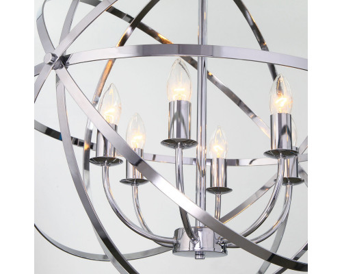 Купить Подвесная люстра Eurosvet 60139/6 хром| VIVID-LIGHT.RU