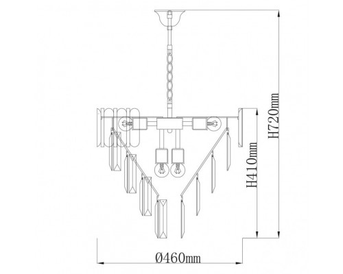 Сделать заказ Подвесная люстра DeMarkt 111014308| VIVID-LIGHT.RU