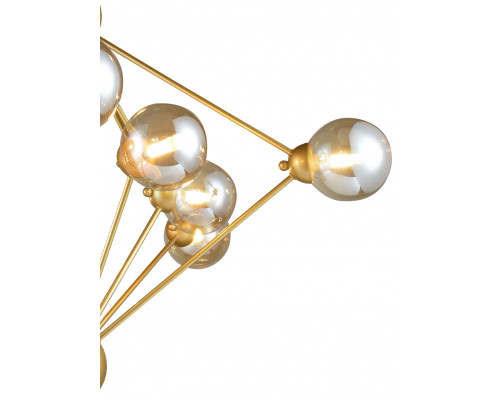 Оформить заказ Подвесная люстра Natali Kovaltseva STUTTGART 91006/10C GOLD| VIVID-LIGHT.RU