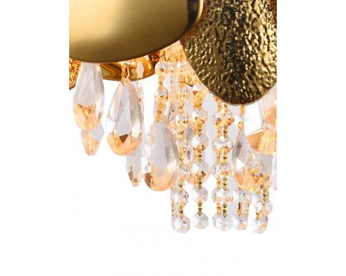 Заказать Подвесная люстра Natali Kovaltseva VALENCIA 91009/4C GOLD| VIVID-LIGHT.RU
