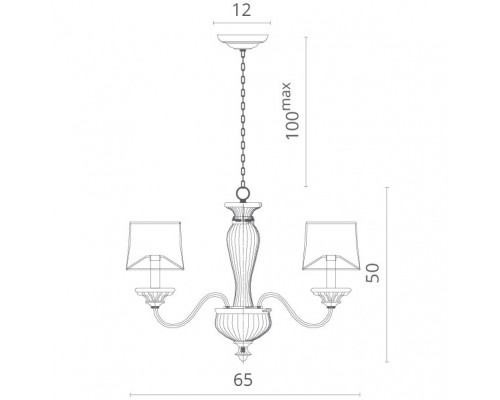 Купить Подвесная люстра Divinare 1175/01 LM-5| VIVID-LIGHT.RU