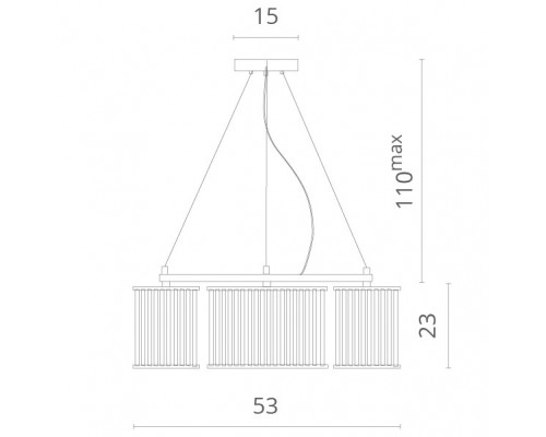 Заказать Подвесная люстра Divinare 2060/02 SP-5| VIVID-LIGHT.RU