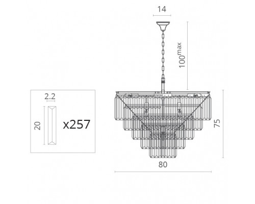 Сделать заказ Подвесная люстра Divinare 3002/05 SP-18| VIVID-LIGHT.RU